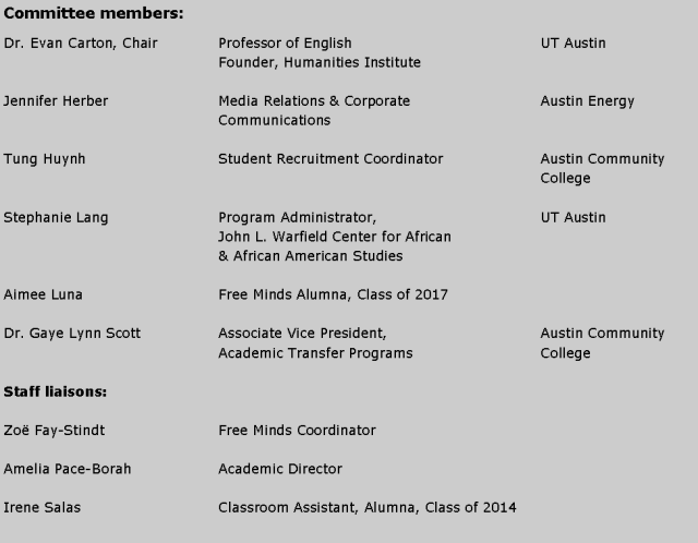 advisory committee chart